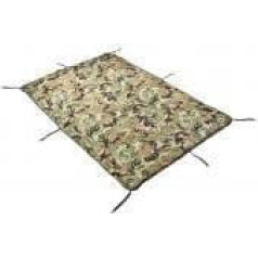 Repellent and Fleecy US Army Poncho Liner Quilt with Packaging and Transport Bag - Duvet Comforter Underlay in Various Colours - Duvet Comforter/Underlay, Nylon, Woodland