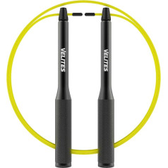 Velites Skipping Rope Sport Vropes Fire 2.0 Ideal for Crossfit, Fitness, Boxing - Professional Jump Rope for Double Unders - Anodised Aluminium