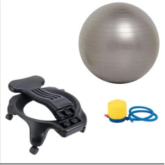 FNEDYHK Balance Ball Fitness Ball Posture Chair with Wheels, C