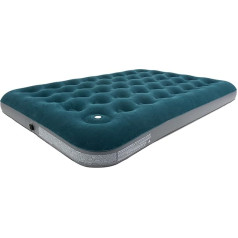 AVENLI 191 x 137 x 22 cm Camping Air Mattress / Air Bed Blue with Built-in Foot Pump