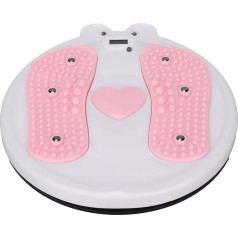 FOLOSAFENAR Electronic Turntable Acupressure Knot Foot Massage Disc Abdominal Trimmer Slimming Counter Exercise Equipment for Fitness Slimming Bodybuilding