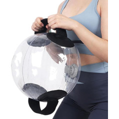 Water Ball Fitness Portable Water Weight Ball Adjustable Aqua Bag Core and Balance Training Workout Ball with Handle for Training