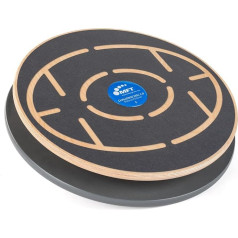 MFT Challenge Disc 2.0 Nature - Wood Balance Board in Elegant Natural Look I Made in Austria I Fitness Balance Board and App Connect to Smartphone via Bluetoothe I Free Training App