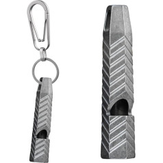 Notfall-Überlebenspfeife, Sportpfeife, Hochfrequenzpfeife, High-Dezibel-Pfeife, Rettungsschwimmer Sicherheits-Metallpfeife für Bootfahren, Outdoor, Camping, Wandern, Rucksackreisen, Sport,