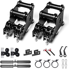 NYZAL Cable Pull Attachments for Home Fitness Equipment, Fits 3 x 3 Inch Tube Power Cages with 1 Inch Hole for Squat Stand, Smith Machine, Multifunctional Training Cage