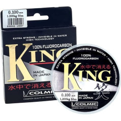 COLMIC King Line 100% Fluorocarbon, Made in Japan, 50 m in 0.200 mm