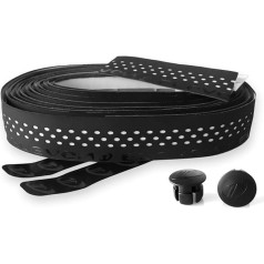 Bike Ribbon Drops Double Layer Bar Tape, Schwarz (Black/White), One Size