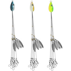 VANZACK Pack of 12 Soft Baits Creative Sinking Hooks Fake Baits for Fishing Practical Artificial Bait Fishing Rig Fishing Reel Bass Fishing Hooks Sinking Hooks for Outdoor Steel Wire