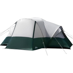 8 Person Camping Tent with Porch/Porch, 3.6 x 3.5 m Family Tents for Camping, Large Dome Tent, Tunnel Tent Includes Rain Cover and Carry Bag, Easy Setup, Large Tent for Camping