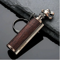 Permanent Match Keyring Lighter Waterproof Flint Metal Match Fire Starter Outdoor Camping Match Lighter Color
