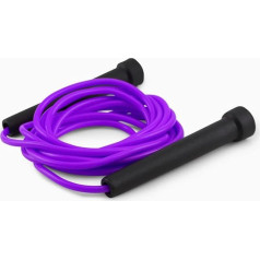 Splay Jump Rope for Fitness and Exercise, Soft Nylon Plastic Handle for Fast Jumping Fat Burning Home Exercises with 360 Degree Rotation for Men Women Fitness Workout 3M Purple