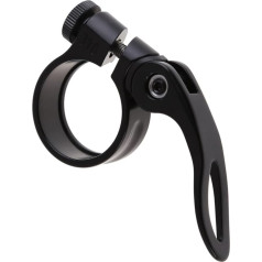 Alloy Seat Clamp, Bicycle Seat Clamp, Pack of 2, 31.8 mm, Bicycle Cycling Saddle, Seatpost Clamp, Quick Release, Bicycle Accessories for Bicycle Tools (Colour: Black)