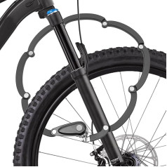 Bicycle Lock Folding Lock, 85 cm Length Chain Lock with Lock Frame and Combination Lock, Chain Made of Alloy Steel, Lock Made of Zinc Alloy, High Security Anti-Theft Device