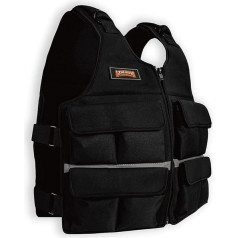 ZTTENLLY Adjustable Weighted Vest with Shoulder Pads, Adjustable Size 5/10/15/20/30/40/50 lb Body Weight Vest for Men and Women