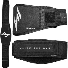 JerkFit RTB Weight Lifting Belt - Neoprene Weight Belt for Men and Women - Heavy Duty Fitness Belt - Deadlift Belt for Powerlifting, Squats, Strength Training, Bodybuilding