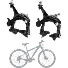 Bicycle Brakes, Road Bike Brake Set, Point Brake Road Bike, Rim Brakes, 1 Pair V Shaped Brake Caliper, Aluminium Alloy Bicycle Brakes Replacement for Road Bike V Brakes