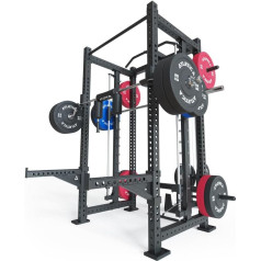 Atletica R8 Spectre Medium, Power Rack, Smith Machine Included, Lat Pull Attachment with Leg Blocker Optional, 3 mm Steel