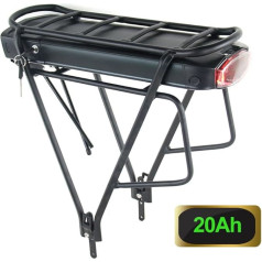 UPPCYCLE(DE Warehouse) 37 V (36 V) E-Bike Battery for 200-500 W Bafang Tongsheng and Other Motor Kit - Pedelec Battery Suitable for 26 - 28 Inch V-Brake (with Charger)