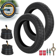 JIAYAN 12.5 x 2.25 Kids Bike Tyre and Inner Tube Set, 12-1/2 x2-1/4 Tyres and Inner Tube for Royalbaby, Joystar, Dynacraft and Electric Scooters, Kids Bike & Balance Bike Tube