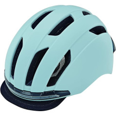 Prophete Bicycle Helmet for Men and Women, 360° Visibility, LED Light Front/Rear Light Grey, Size 52-58 cm