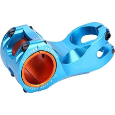 Dwawoo Bicycle Stem, 31.8 mm/35 mm 17 Degree Mountain Bike Bicycle Handlebar Riser Handlebar Stem Replacement MTB Bicycle Handlebar Stem Accessories (Blue)
