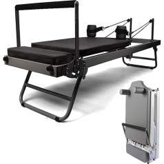 PRMTYUP Pilates Reformer Machine Foldable Pilates Machine Up to 400 lbs for Training at Home