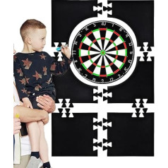 Dartboard Wall Protector - Dartboard Back, Accessories for Dartboards, Extended Length, Dartboard Border, Wall Protection, Splicable Dartboard Backboard for Bar, Dart Games