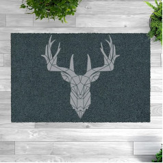 MOCAVI Mat Doormat Deer Motif Outdoor & Indoor 45 x 70 cm Shoe Rug, Hunting Gift, Decorative Entrance Area, Outdoor, Mat, Front Door, Doormat, Country House, Country House