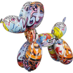 Casablanca Decorative Figure Sculpture Balloon Dog Statue - Modern Art and Decoration Made of Resin - Street Art Design - Height 25 cm