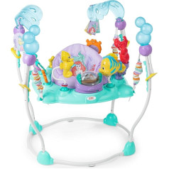 Bright Starts Disney Baby The Little Mermaid Sea of Activities, Baby Activity Shopser with Interactive Toy, Lights & Music with Disney Princess Ariel, 6-12 Months (Blue)