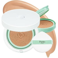 PURITO SEOUL Wonder Releaf Centella BB Cushion #21 Light Beige, Foundation, Korean Centella, Makeup Long Lasting, Flawless Coverage, K-Beauty, 15 g, 0.52 fl.oz