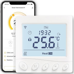 MOES Smart Thermostat for Boiler, WLAN Room Thermostat Programmable Compatible Alexa Echo/Google Home, Smart Life/Tuya App