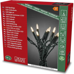 LED mini fairy lights, green cable, ‘one string’.