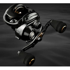Fishing Reels 6.3:1 Gear Ratio 12kg Max Drag Low Profile Baitcast Reel Aluminium Frame Saltwater Fishing Reel Carp Reel