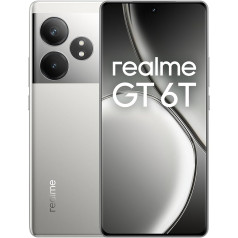 realme GT 6T 5G Smartphone, 50MP LYT-600 Handheld Camera, Snapdragon 7S Gen3 Processor, 120Hz 6.78 Inch 6000nit Hyper Display, NFC, Dual SIM (Silver, 12+256GB) (No Charger)