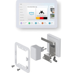 munda.living Echo Hub Mount Made in Germany - The Echo Hub Wall Mount for the Socket Disappears Behind the Screen - Echo Hub Accessories Includes Mounting Material