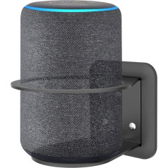 Cozycase Wall Mount Stand for Google Home, Sturdy Stainless Steel Mount, Compatible with Bose SoundLink Revolve, Ech/Ech Plus (2nd/rd Generation) - Black