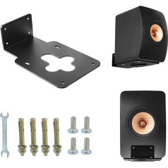 ZLiT Wall Mount for KEF LS50 Meta Speaker Stand, Metal Wall Mount Bracket for KEF LS50 Meta LS50 Wireless II Speaker Mounts (Black)