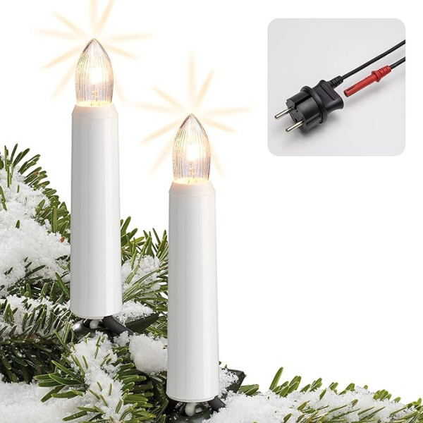Hellum Rippled Candle Indoor Fairy Lights in Various Designs