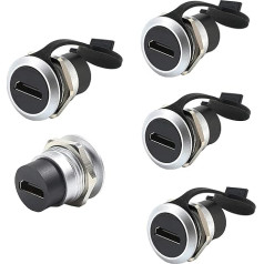 PENGLIN 5 x HDMI Cable Female to Female 4K Adapter HDMI Through Socket 4K 30hz 3D and HDR