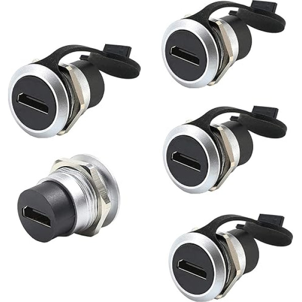 PENGLIN 5 x HDMI Cable Female to Female 4K Adapter HDMI Through Socket 4K 30hz 3D and HDR