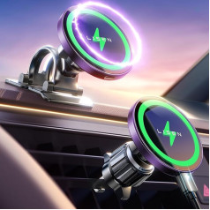 LISEN For Magsafe Car Mount 15 W Mobile Phone Holder Car with Charging Function Mobile Phone Holder Car Magsafe Charger Car Magnetic Wireless Charger Car for iPhone 16 15/14/13/12