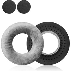 DT990 DT770 Replacement Ear Pads Compatible with Beyerdynamic Velour Ear Pad Set for DT 990 Pro, DT 880 Pro, DT 880 Series and Other Models (Silver Grey)