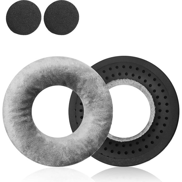 DT990 DT770 Replacement Ear Pads Compatible with Beyerdynamic Velour Ear Pad Set for DT 990 Pro, DT 880 Pro, DT 880 Series and Other Models (Silver Grey)