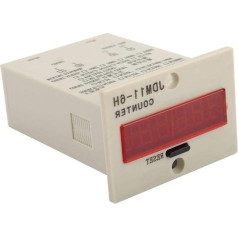 6-Digit Display Counter, JDM11-6H 6-Digit Display Electronic Counter AC220V / DC36V / DC 24V / DC 12V (DC 24V)