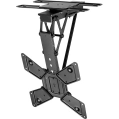 my wall Motorised TV Ceiling Mount HL48ML, Smart Home, Alexa and Google Home Compatible, Voice Control, TV Ceiling Mount Electric, Foldable, Swivelling, Remote Control or App Control