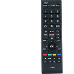 VINABTY CT-8037 Replacement Remote Control Compatible with TOSHIBA 40L3400 40L3400U 50L3400 50L3400U 58L5400U 58L5400UC 65L5400 65L5400 32 DE