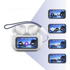 Lutranstra Wireless Earphones with Microphone, Noise Cancelling Headphones, Bluetooth 5.4 Wireless Earbuds, Wireless Earphones with 4 ENC Microphones, Noise Cancelling Headphones, Headphones with