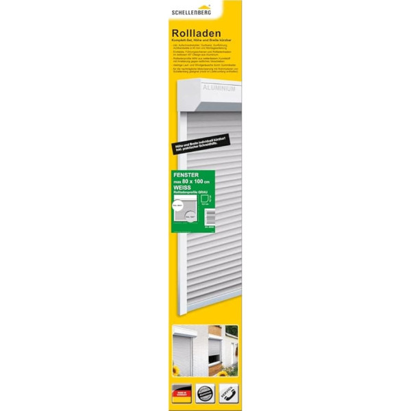 Schellenberg 20080 SB Roller Shutters 80 x 100 cm 45° White / Grey