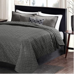 WOLTU #1887 Bedspread Bed Throw with Geometric Pattern, for Bedroom or Living Room, Soft and Skin-friendly, Microfibre Duvet with Ultrasonic Stitching, Double Quilted Blanket for Bed